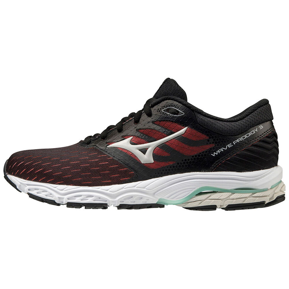 Damske Bezecke Topanky Mizuno Wave Prodigy 3 Čierne/Koralove Vypredaj QHLU21587
